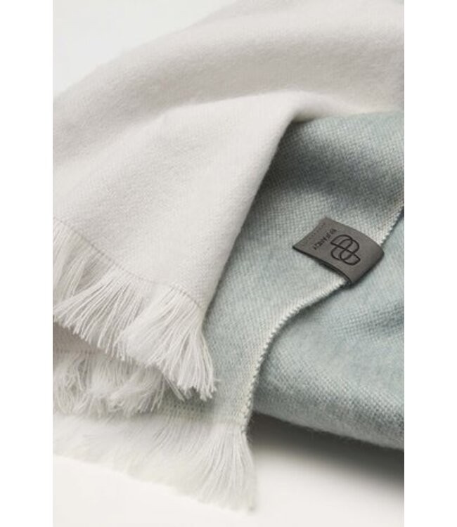 Bufandy •• Brushed Ombre Sea Foam | Alpaca Shawl from De Groene Knoop