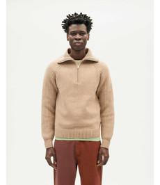 THINKING MU •• Wollen sweater OTTO | beige via De Groene Knoop