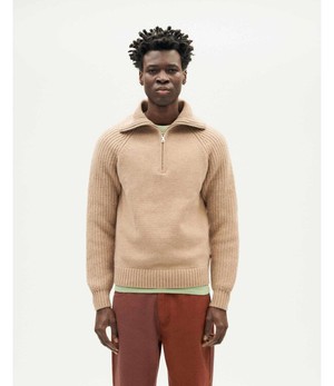 THINKING MU •• Wollen sweater OTTO | beige from De Groene Knoop