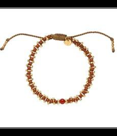 A BEAUTIFUL STORY •• Eternal Carnelian Bracelet GC | Goud via De Groene Knoop