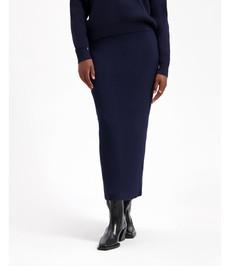 KUYICHI •• Keira Skirt | Dark Navy via De Groene Knoop