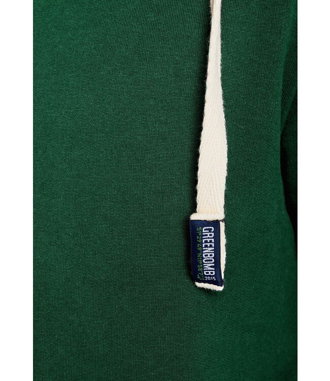 GREENBOMB •• Sweatvest basic rank | bottle green from De Groene Knoop