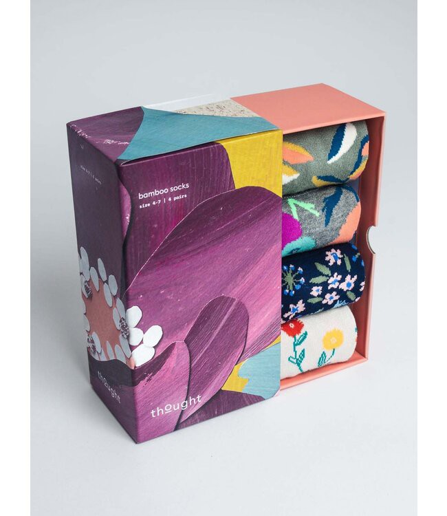 THOUGHT  •• Sokken Box Flavia Floral | multi from De Groene Knoop