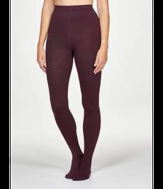 THOUGHT  •• Essential Plain Tights | Merlot Red via De Groene Knoop