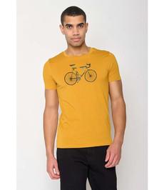 GREENBOMB •• T-shirt Bike Knut Guide | Ochre via De Groene Knoop