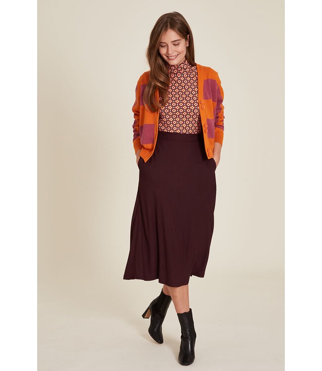 Tranquillo •• EcoVero™ rok | plum from De Groene Knoop