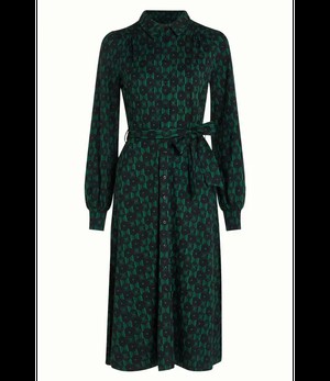 KING LOUIE •• Maisie Dress Marvin | Para Green from De Groene Knoop