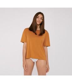 Organic Basics •• TENCEL™ Lite Tee | Ocher via De Groene Knoop