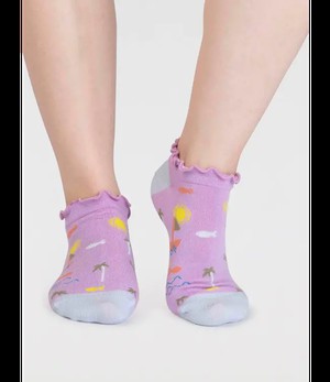 THOUGHT  •• Sailing Trainer Socks  | Dusk Lilac from De Groene Knoop