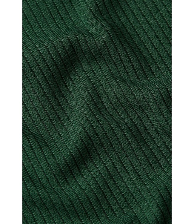 KING LOUIE •• Rollneck Top Uni Rib | Forest Green from De Groene Knoop