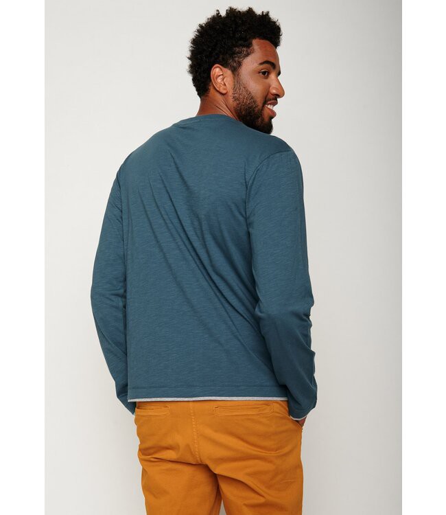 GREENBOMB •• Rough Longsleeve | Blue Stone from De Groene Knoop