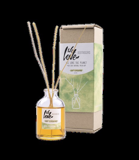 WE LOVE THE PLANET •• Natuurlijke Diffuser Ligt Lemongrass | 50ml from De Groene Knoop