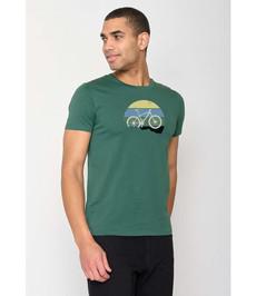 GREENBOMB •• T-shirt Bike Downhill Guide | Bottle green via De Groene Knoop