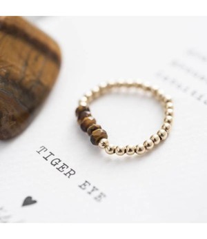 A BEAUTIFUL STORY •• Ring Beauty GC Tiger Eye M/L from De Groene Knoop