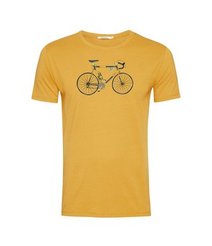 GREENBOMB •• T-shirt Bike Knut Guide | Ochre from De Groene Knoop