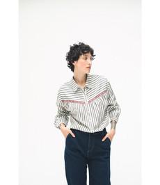 EKYOG •• Blouse Stassy | Casual stripes via De Groene Knoop