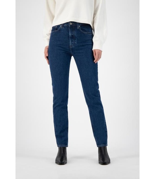 MUD Jeans •• Jeans Piper Straight | Stone Indigo from De Groene Knoop