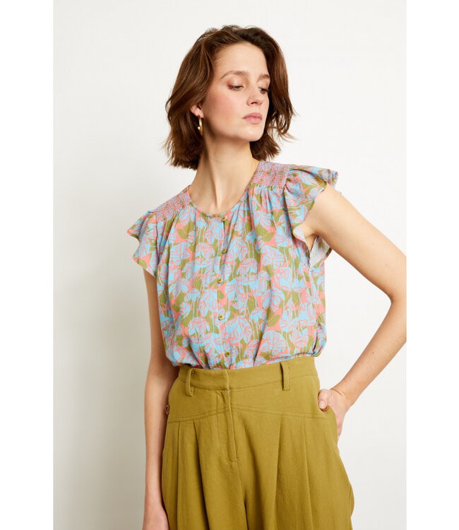 EKYOG ••  BLOUSE PAM | PRINT AMICI from De Groene Knoop