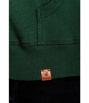 GREENBOMB •• Sweatvest basic rank | bottle green from De Groene Knoop