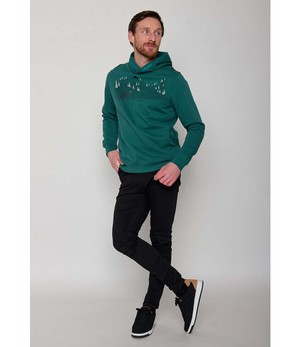 GREENBOMB •• Hoodie Star Animal Bearland | jungle green from De Groene Knoop