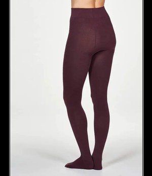 THOUGHT  •• Essential Plain Tights | Merlot Red from De Groene Knoop