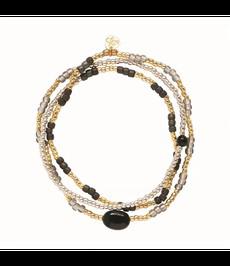 A BEAUTIFUL STORY •• Energetic Black Onyx Bracelet GC via De Groene Knoop