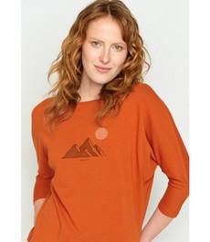 GREENBOMB •• Shirt Nature Rocks Smile | Copper Brown via De Groene Knoop