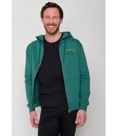 GREENBOMB •• Sweatvest Bike Main Revel | jungle green via De Groene Knoop