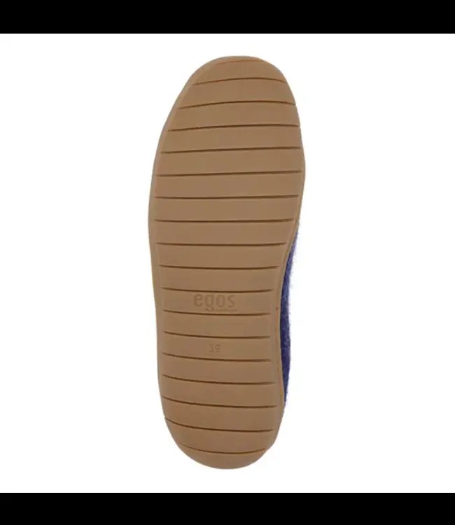 EGOS Copenhagen •• Slipper Rubberen Zool | Blue from De Groene Knoop