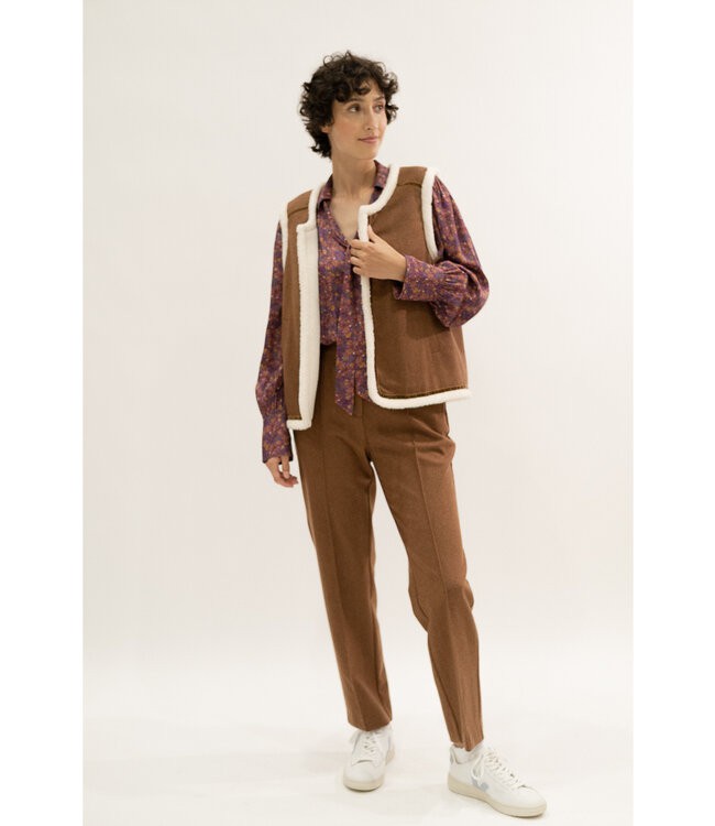 EKYOG •• Pantalon Flavius | camel from De Groene Knoop