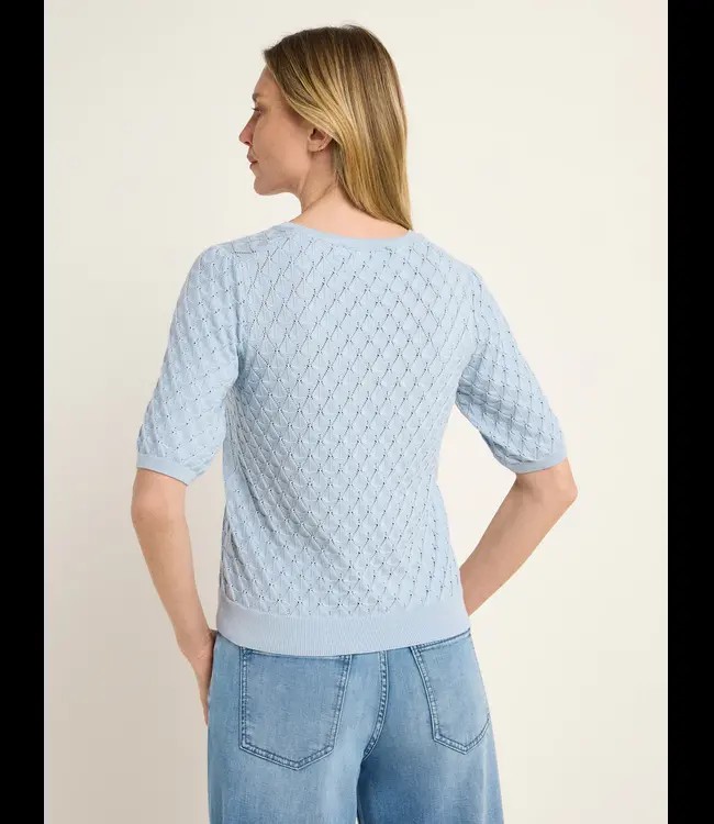 LANIUS •• Pullover met korte mouw | Sky from De Groene Knoop