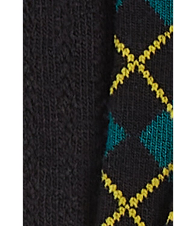 KING LOUIE •• Socks 2-Pack Argyle | Black from De Groene Knoop