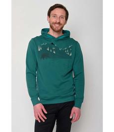 GREENBOMB •• Hoodie Star Animal Bearland | jungle green via De Groene Knoop