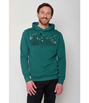 GREENBOMB •• Hoodie Star Animal Bearland | jungle green from De Groene Knoop