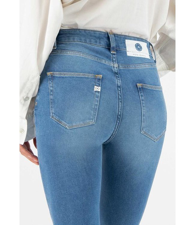 MUD Jeans •• Jeans Skinny Hazen  | Pure Blue from De Groene Knoop