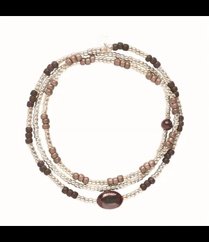 A BEAUTIFUL STORY Energetic Garnet Bracelet SC from De Groene Knoop