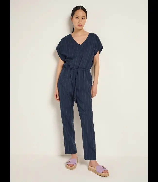 LANIUS •• Jumpsuit met krijtstreep from De Groene Knoop