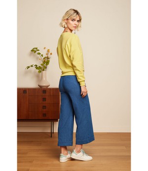 KING LOUIE •• Lisa Culotte Chambray | Denim Blue from De Groene Knoop