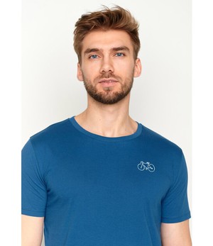 GREENBOMB •• T-shirt Bike Relax Guide | Surf Blue from De Groene Knoop