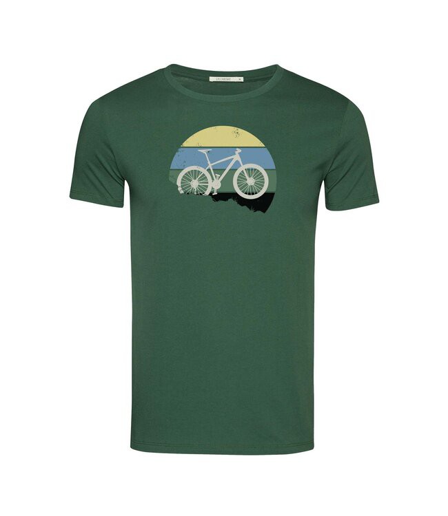 GREENBOMB •• T-shirt Bike Downhill Guide | Bottle green from De Groene Knoop