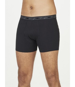 THOUGHT  •• Arthur Men's Plain Bamboo Boxer | black from De Groene Knoop