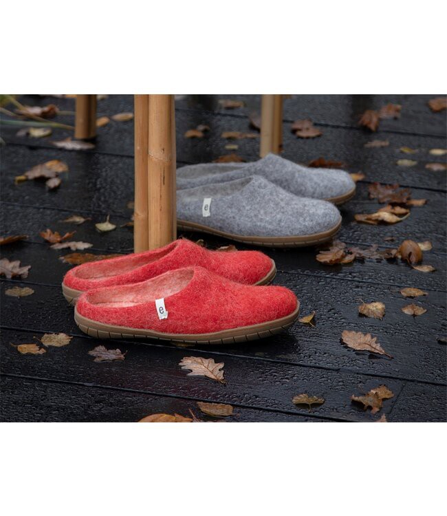 EGOS Copenhagen •• Slipper Rubberen Zool Rusty Red from De Groene Knoop