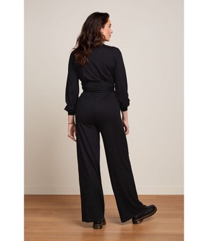 KING LOUIE •• Darcy Jumpsuit Viscose Classic | Black from De Groene Knoop