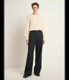 LANIUS •• Marlene Hose GOTS | Black via De Groene Knoop