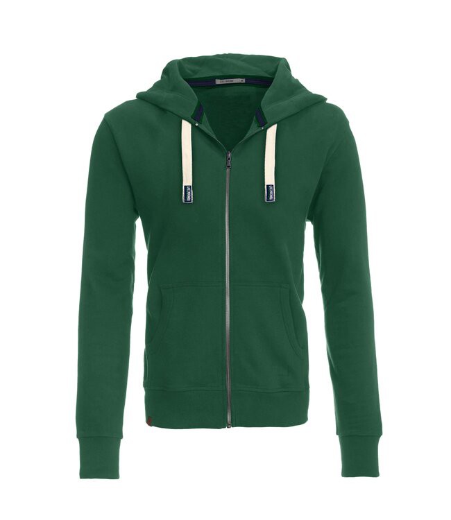 GREENBOMB •• Sweatvest basic rank | bottle green from De Groene Knoop