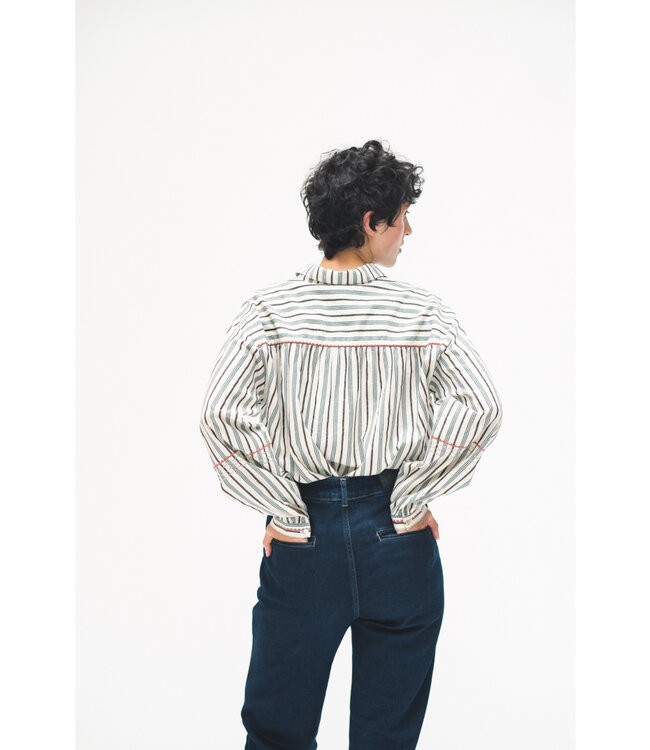 EKYOG •• Blouse Stassy | Casual stripes from De Groene Knoop