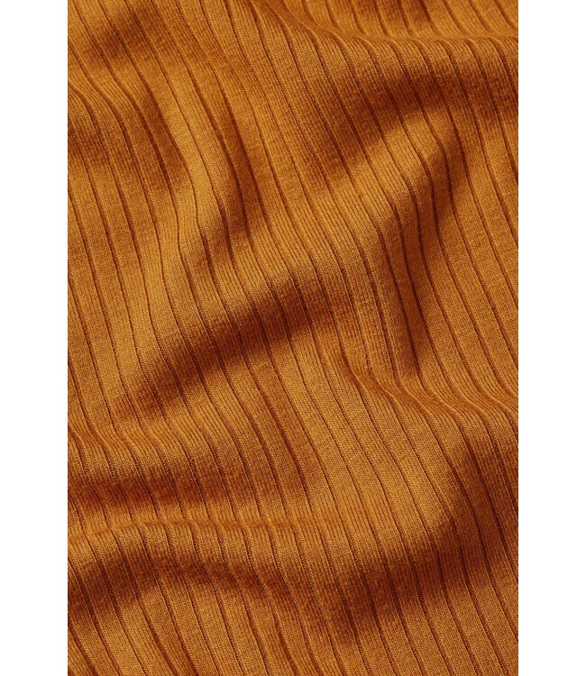 KING LOUIE •• Rollneck Top Uni Rib | Maple Orange from De Groene Knoop