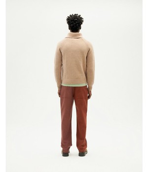 THINKING MU •• Wollen sweater OTTO | beige from De Groene Knoop