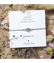A BEAUTIFUL STORY Gemstone Card Labradorite Silver via De Groene Knoop