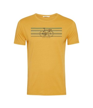 GREENBOMB •• T-shirt Bike Happy Guide | Ochre from De Groene Knoop